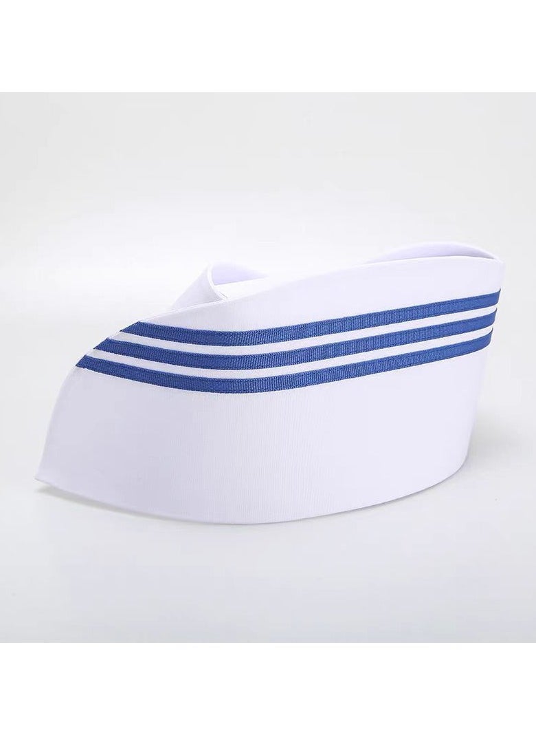 KUYING Thickened Nurse's Tailcoat Hat With Three Buckles And Adjustable Medical Work Cap 