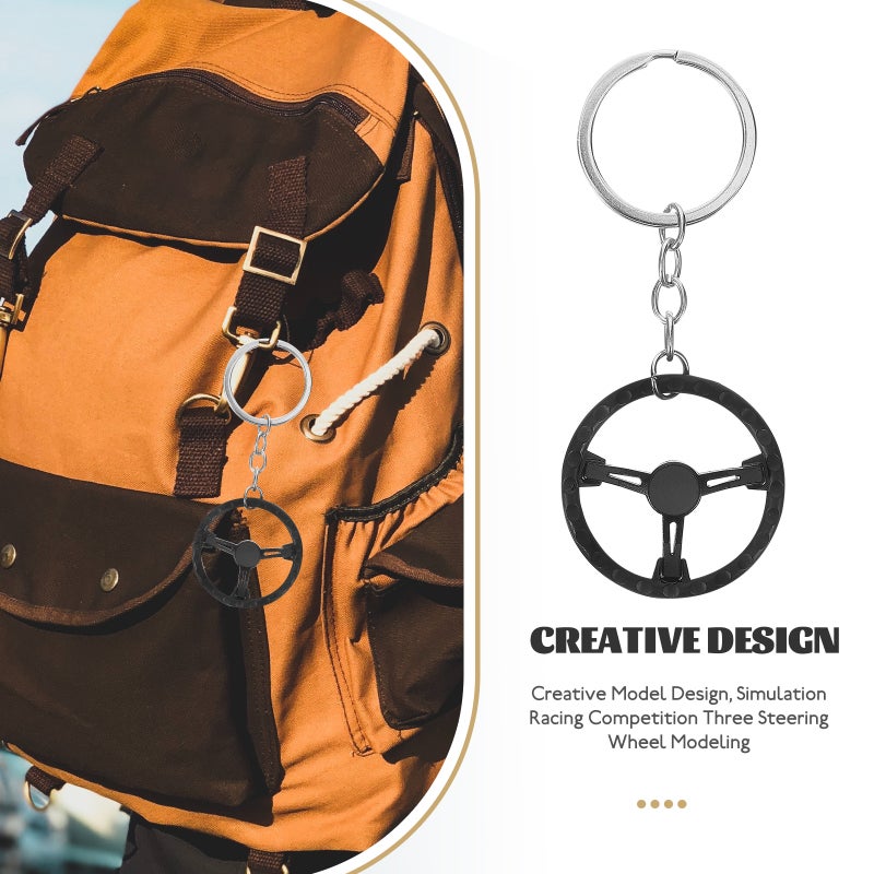 Car Parts Key Chain Metal Keychain Hanging Keychain Key Chain Steering Wheel Key - Image 3