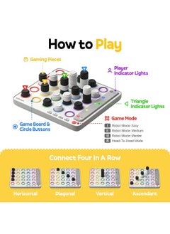 Giiker GiiKER Smart Four 3D AIPowered 4 in a Row Game Strategy Board Games with Integrated Referee for 12 Players Travel Games for Ages 612 and up Birthday Gift for Kids Family Game Night  - Image 4