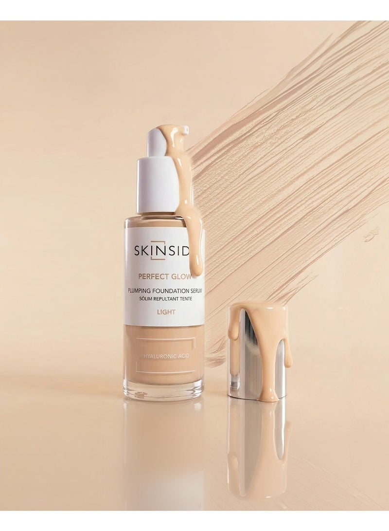 Skinside Perfect Glow Plumping Foundation Serum Hyaluronic Acid - Light - 25 ML - Image 1