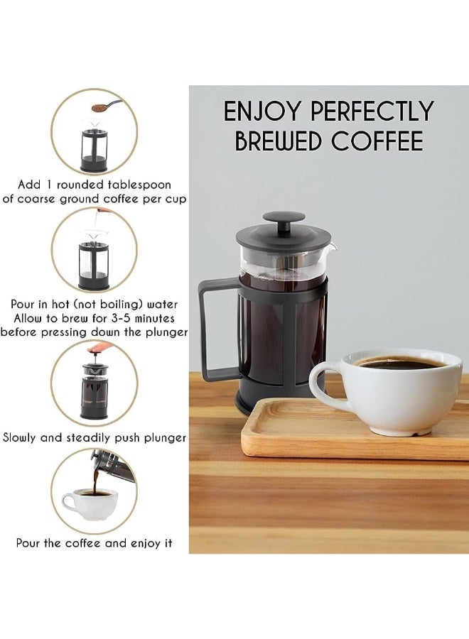 Press Tea and Coffee Maker – 600ml – Elegant Design with Smooth Plunger Action  - Image 5