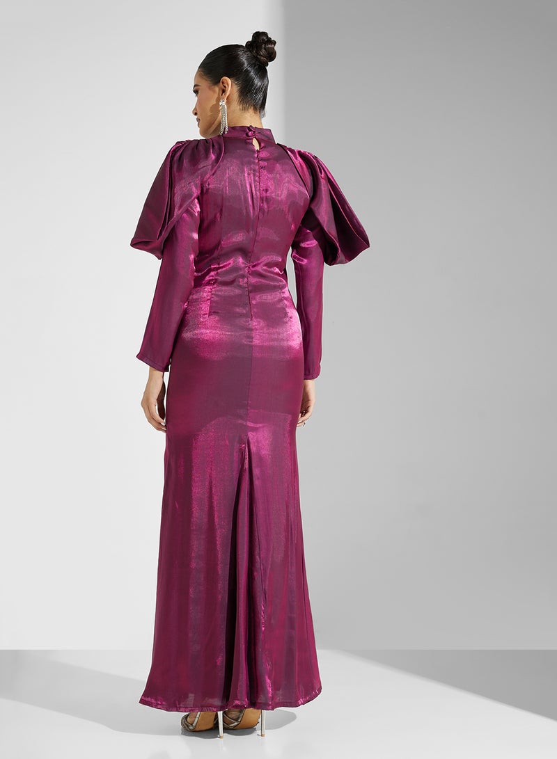 Khizana Satin Evening Dress  - Image 2