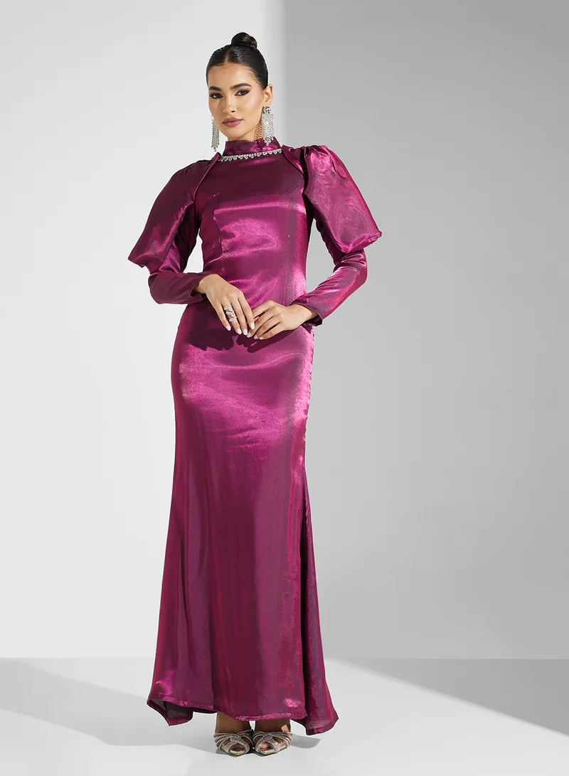 Khizana Satin Evening Dress