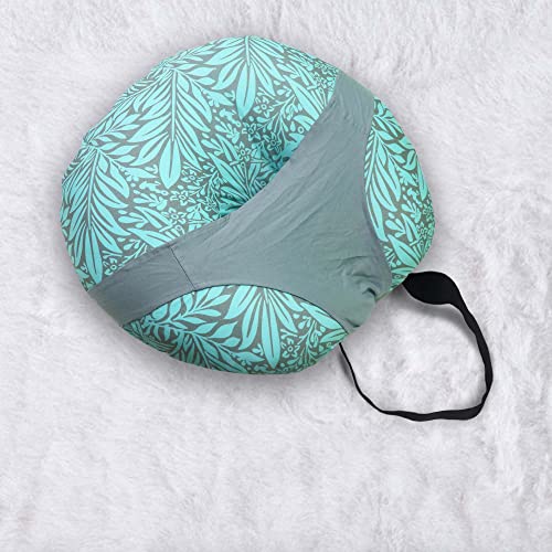 Kradyl Kroft 5in1 Baby Feeding Pillow with 100% Cotton Removable Cover | Breastfeeding Pillow | Nursing Pillow with Belt and Hoop (Esmerald) - Image 2