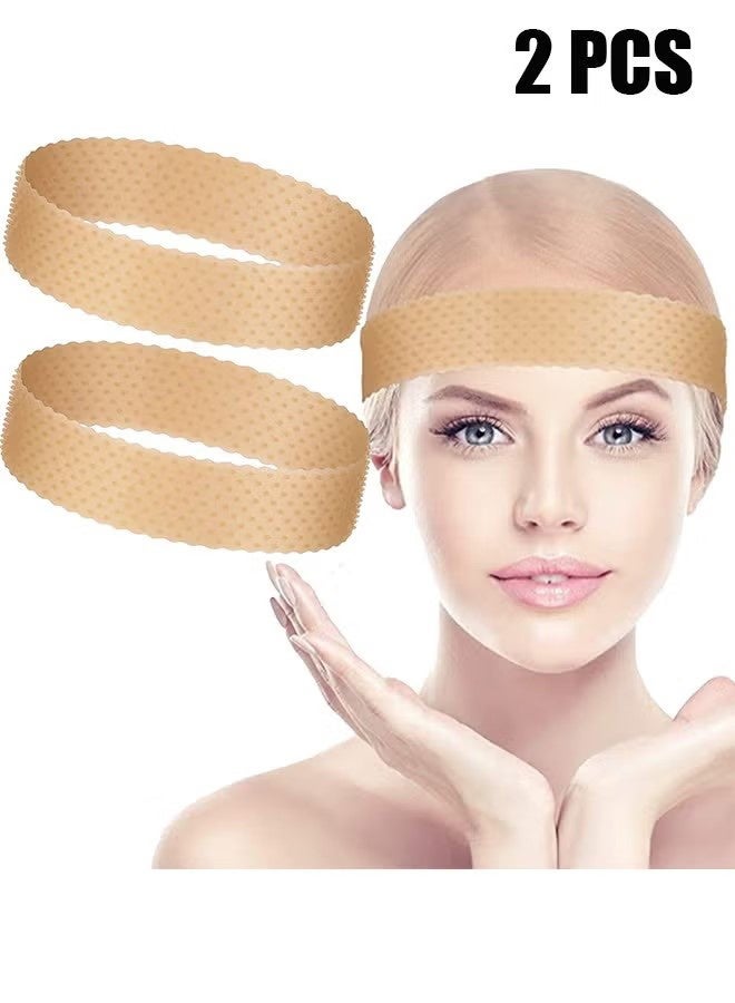 YJ 2 Pieces Silicone Grip Wig Band Adjustable Silicone Wig Headband Fix Non Slip Wig Bands Seamless Wig Grip Band Strong Holder for Men Women Sports Yoga Skin Color - Image 1