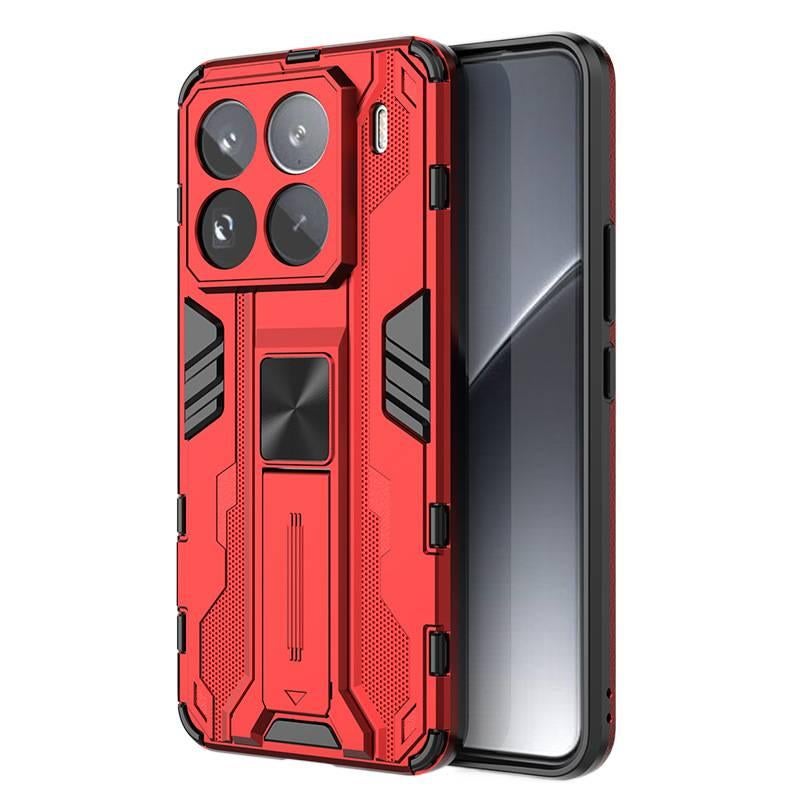 غطاء MagSafe بTPU لـ Redmi Note 13 Pro مع مغناطيس قوي وحماية من السقوط مع مقاوم للصدمات مع حامل قائم باللون أحمر مغناطيسي بوظيفة حامل من مادة TPU للاستخدام الداخلي للتنقل اليومي - Image 1