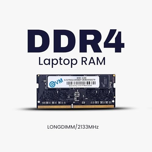 EVM 8GB DDR4 Laptop RAM 2133MHz | SO-DIMM – 1.2V Low Voltage | 260-PIN Pin, Intel & AMD Compatible | High-Speed Laptop Memory Upgrade | 10 Year Warranty (EVMT8G2133S88P) - Image 2