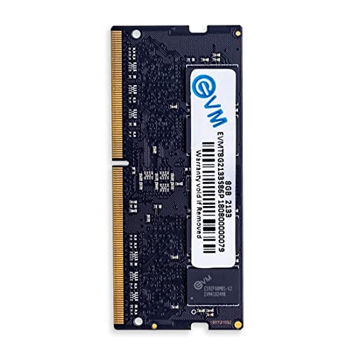 EVM 8GB DDR4 Laptop RAM 2133MHz | SO-DIMM – 1.2V Low Voltage | 260-PIN Pin, Intel & AMD Compatible | High-Speed Laptop Memory Upgrade | 10 Year Warranty (EVMT8G2133S88P) - Image 1