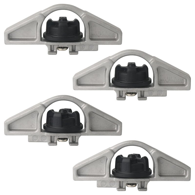 APPERFiT APPERFiT Deck Rail Tie Down Anchors Bed Cleats (Aluminum) 4pcs Compatible with Toyota Tundra 2007-2021 Replaces PT278-0C010 - Image 1