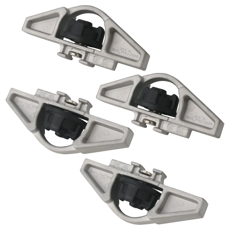 APPERFiT APPERFiT Deck Rail Tie Down Anchors Bed Cleats (Aluminum) 4pcs Compatible with Toyota Tundra 2007-2021 Replaces PT278-0C010 - Image 2