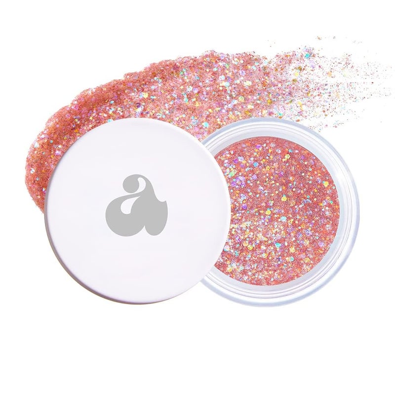 UNLEASHIA Get Loose Glitter Gel Mini Face Body Glitter Gel Holographic Pink Sparkle Makeup for Eyes Cheeks Collarbone Festival Party Makeup Vegan No4 Love Dreamer - Image 2