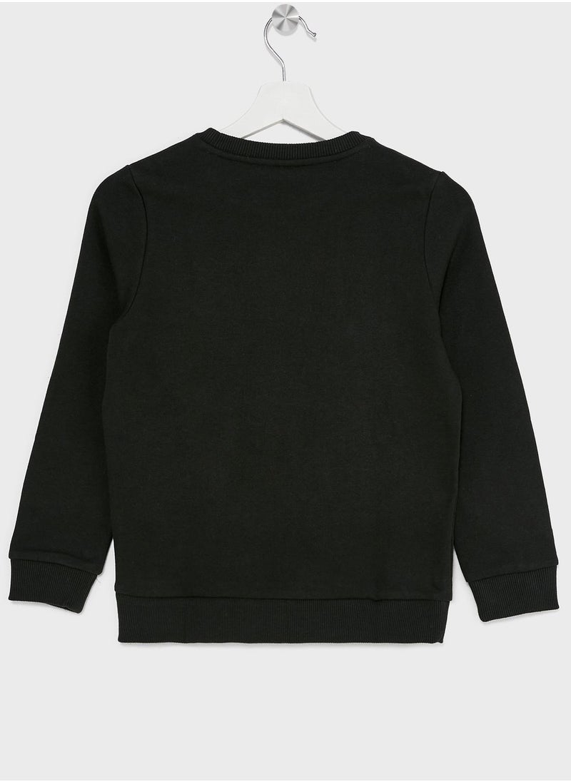 LACOSTE - Kids Logo Crew Neck Sweatshirt - Image 1