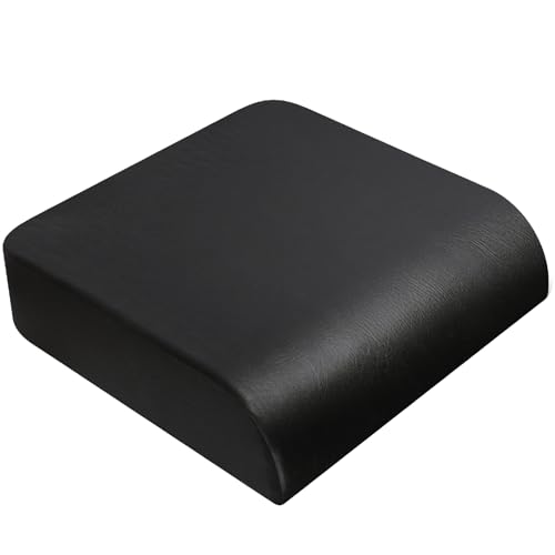 YOUFI Large Seat Cushion 4 Inch Thick Memory Foam PU Leather Cushion for Sciatica Hip Low Back Pain Relief Supportive Butt Pillow for Office Chair Wheelchair - Image 1