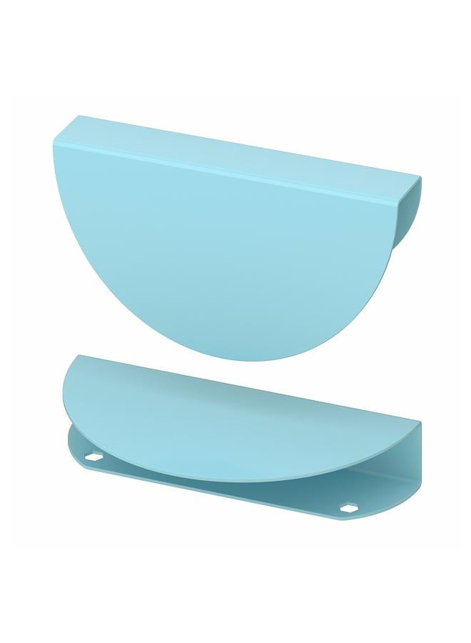 Handle, light blue/half-round, 130 mm - Image 1