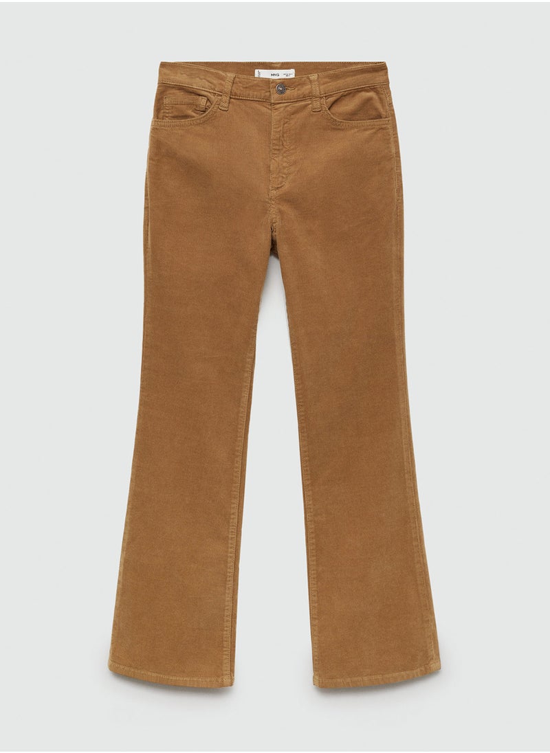MANGO Mid Waist Regular Fit Cropped Length  - Image 5