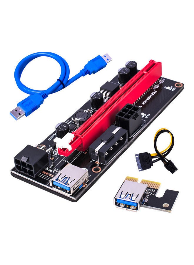 NIBEMINENT USB 3.0 PCI-E Graphics Card Extension Cord Multicolour - Image 1