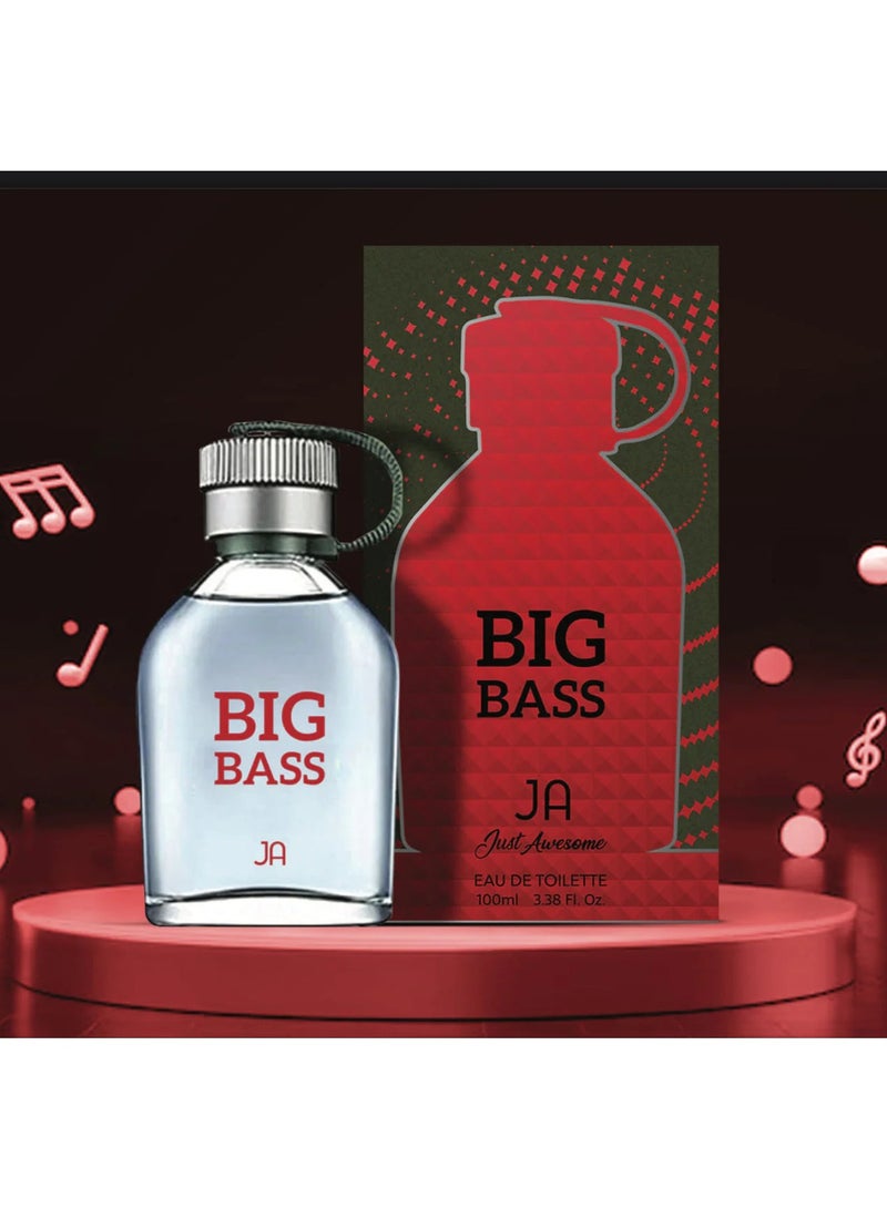 JA Just Awesome Big Bass Eau de Toilette - 100 ml | Original, Imported, Long-Lasting Fragrance for Men  - Image 2