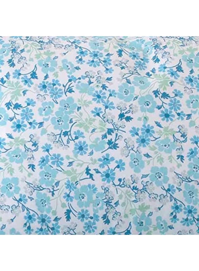 Laura Ashley - Queen Sheets, Cotton Percale 6-Piece Bedding Set, Crisp & Cool Home Decor (Jaynie Pastel Blue, Queen) - Image 5