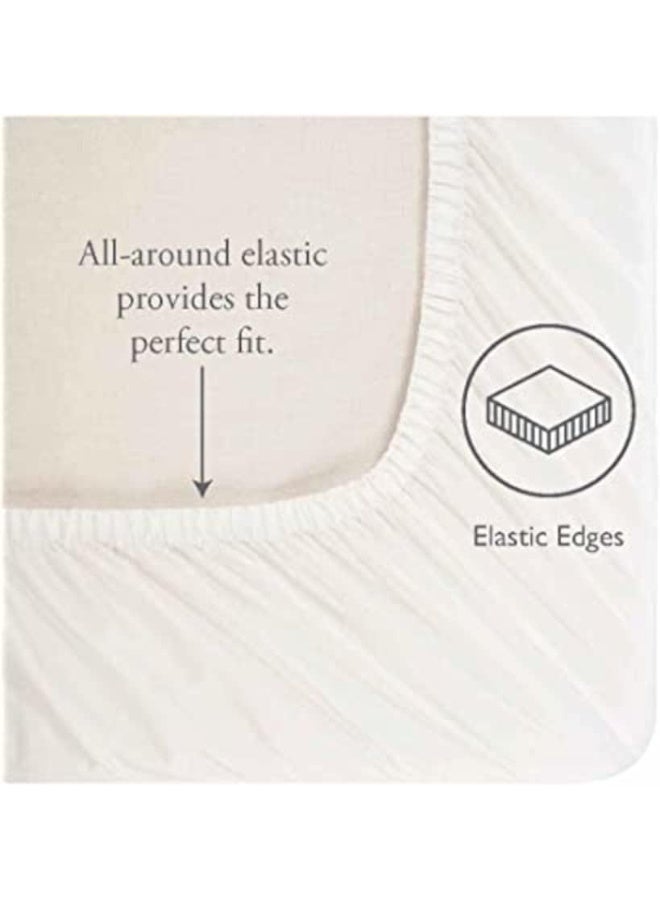 Laura Ashley - Queen Sheets, Cotton Percale 6-Piece Bedding Set, Crisp & Cool Home Decor (Jaynie Pastel Blue, Queen) - Image 4