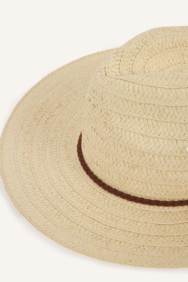 DeFacto Beige Man Man Straw Hat Casual - Image 2