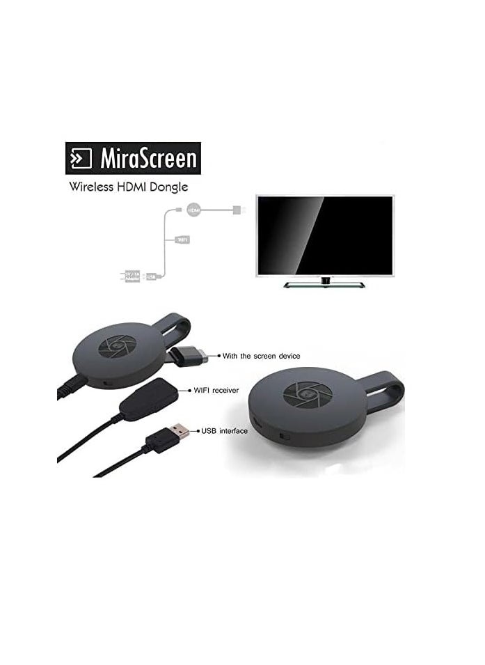Generic - 4K Wireless WiFi Display Screen Compatible with All Android iOS Windows Devices | HDMI Cast Dongle for LED TV for Miracast - Image 1