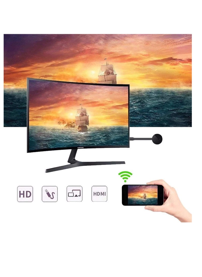 Generic - 4K Wireless WiFi Display Screen Compatible with All Android iOS Windows Devices | HDMI Cast Dongle for LED TV for Miracast - Image 1