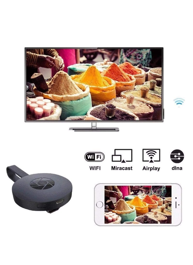 Generic - 4K Wireless WiFi Display Screen Compatible with All Android iOS Windows Devices | HDMI Cast Dongle for LED TV for Miracast - Image 1