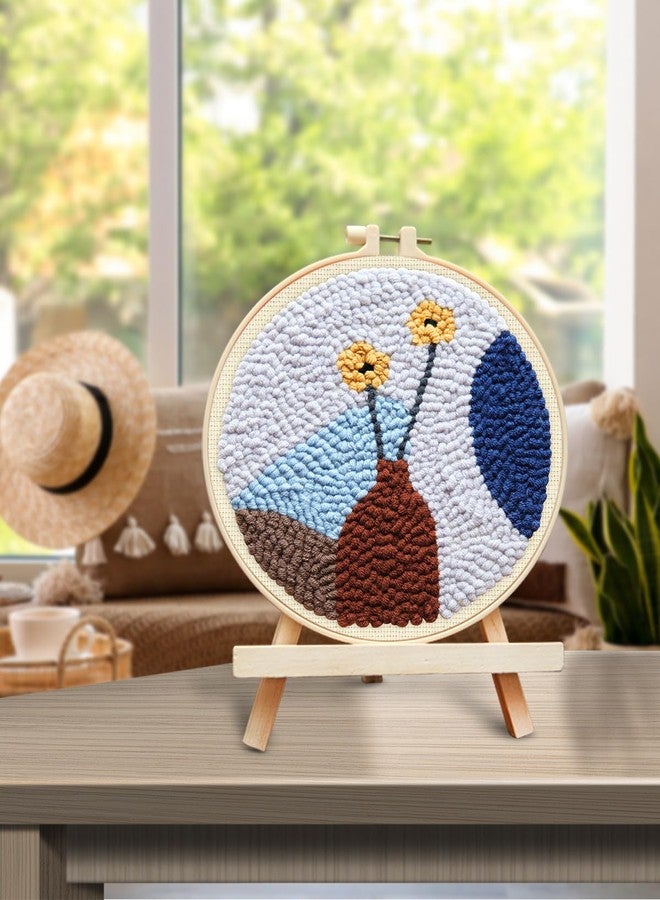 TINDTOP Punch Needle Embroidery Kit for Adults, Beginner-Friendly, Includes Hoop, Fabric, Needle, Yarns & Instructions - Image 5