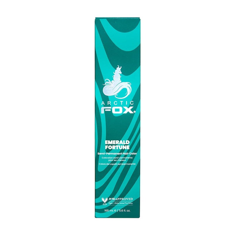 Arctic Fox SemiPermanent Hair Dye Emerald Fortune Teal Green Vegan CrueltyFree AmmoniaFree Hydrating Formula for All Hair Types Vibrant Color 1 Pack 56 fl oz - Image 3