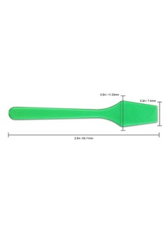 Pana 100Pcs Cosmetic Make Up Disposable Plastic 2.5 Spatulas Skin Care Facial Cream Mask Spatula (100 Pieces In A Container) (Apple Green)  - Image 3