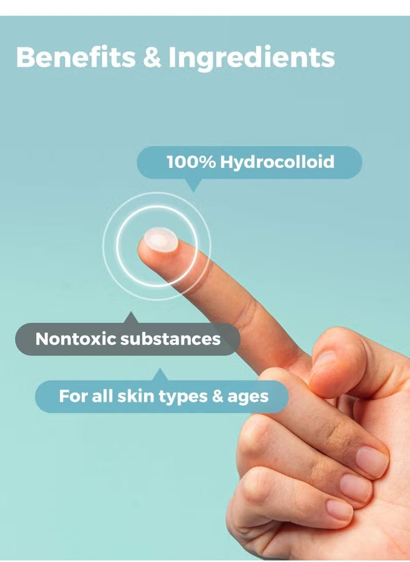 Generic 24-Piece Acne Pimple Patch Absorbing Hydrocolloid Spot Treatment Fast Healing, Blemish Cover, Three Sizes  - Image 3