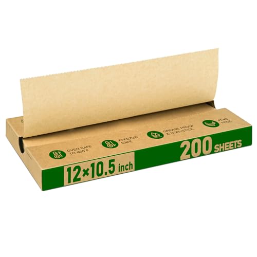 EcoDispose Precut POP UP Deli Paper Sheet Pack of 200 Interfolded Heavy Paper for Food Wrap and Serving 12 x 1012 Kraft - Image 1