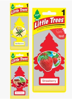 LITTLE TREES 3PCS HANGING CARD AIR FRESHENER