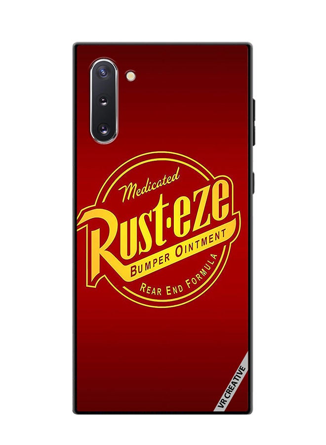 VR CREATIVE Protective Case Cover For Samsung Galaxy Note10 5G Rust Eze Rear End Formula Design Multicolour - Image 1