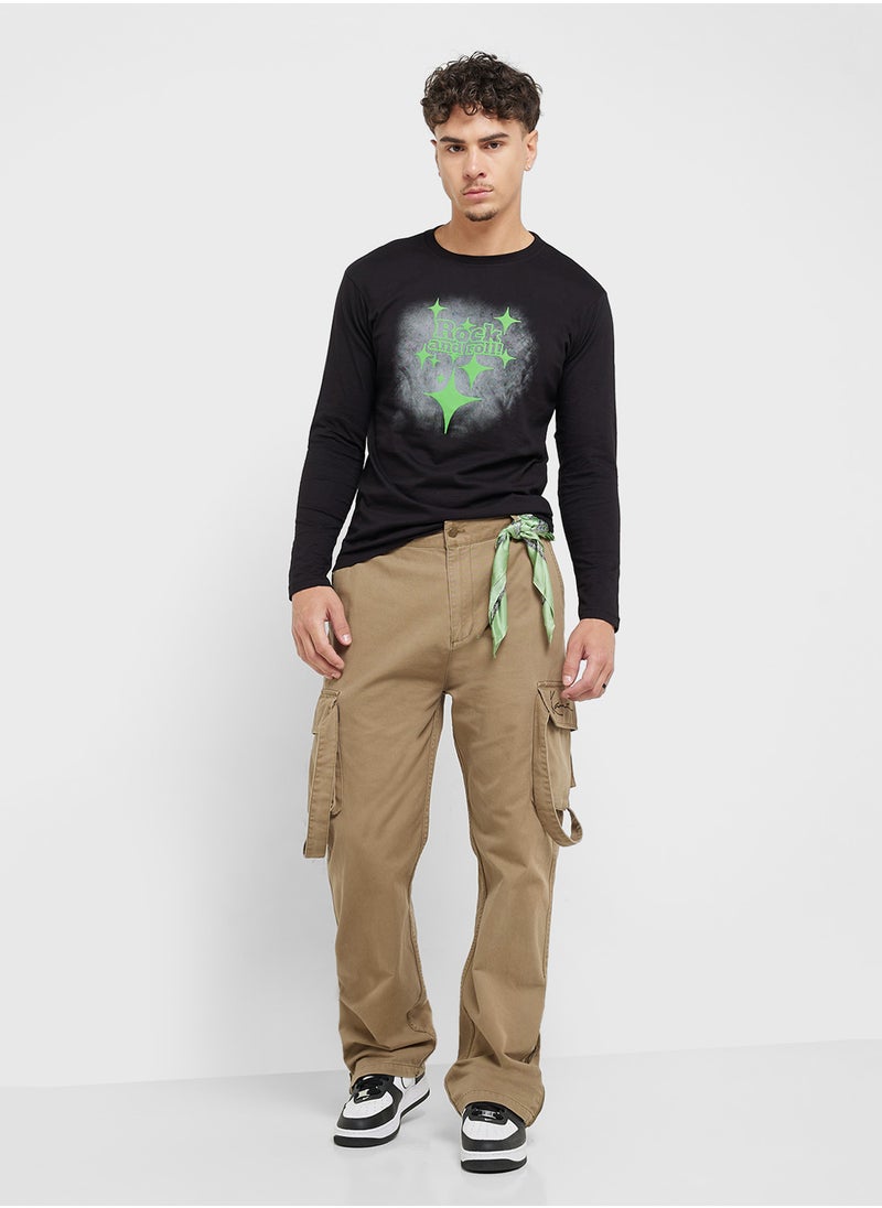 Seventy Five Basics Graphic Long Sleeve T-Shirt  - Image 4