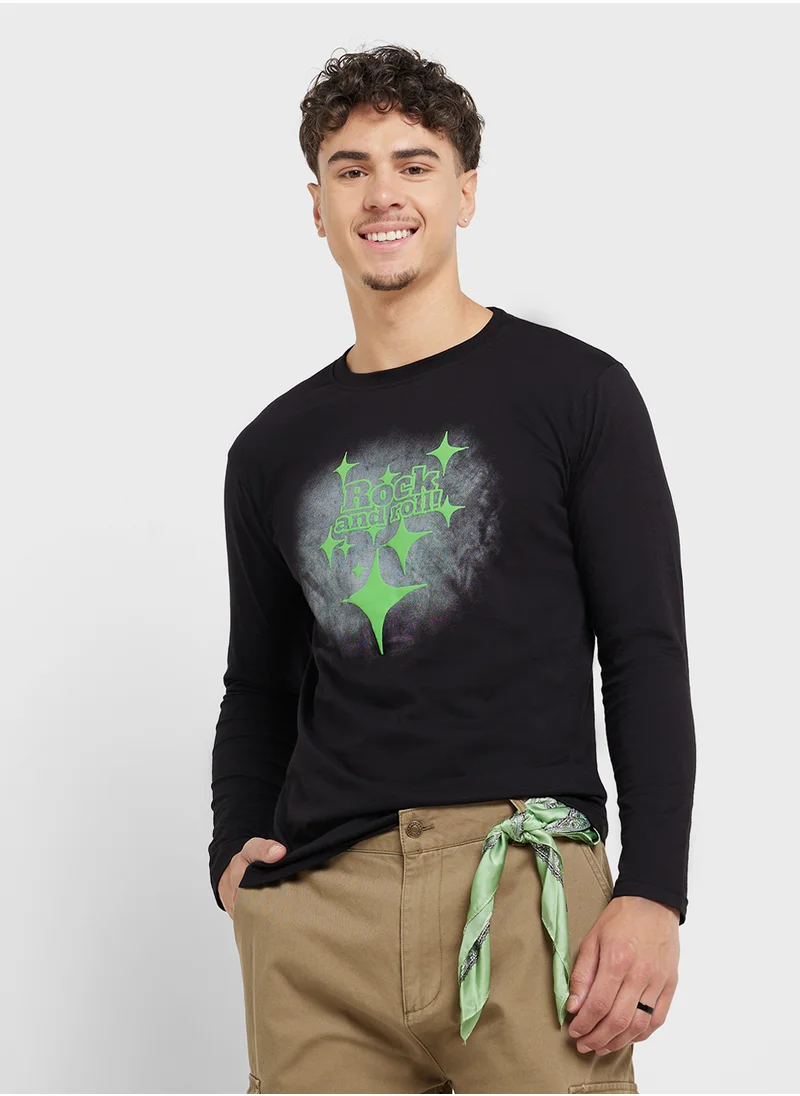 Seventy Five Basics Graphic Long Sleeve T-Shirt