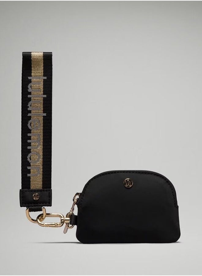 Dual Pouch Wristlet Wallet, Mini Zip-Around Coin Purse with Double Pockets, Compact and Convenient for Organizing Small Essentials On the Go