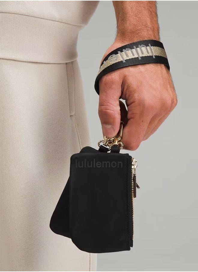 Dual Pouch Wristlet Wallet, Mini Zip-Around Coin Purse with Double Pockets, Compact and Convenient for Organizing Small Essentials On the Go