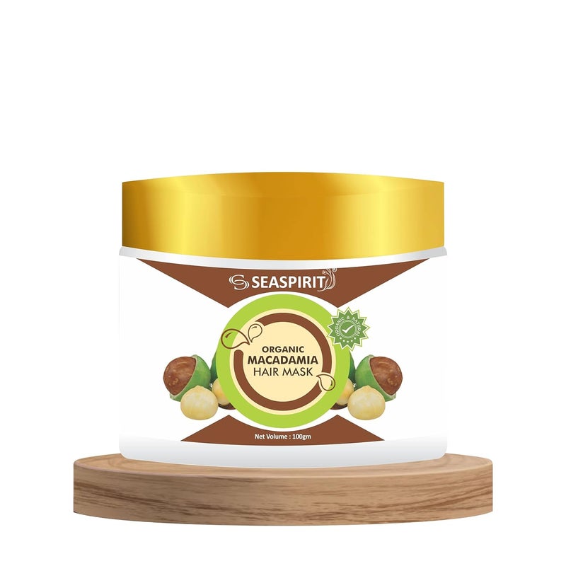 SEASPIRIT Organic Macadamia Hair Mask for Ultimate Hydration and Hair Repair100 gm - Image 1