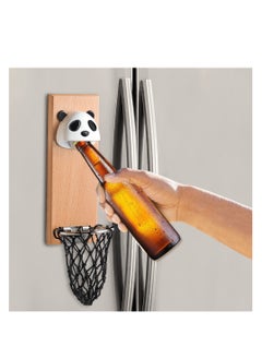 SYOSI Panda Magnetic Beer Opener, Removable Wall Mounted Bottle Cap Catcher, Wall Bottle Opener With Cartoon Design, Kitchen Bar Fridge Decoration, Gift for Men, Birthday Gifts, Man Cave, Housewarming  - Image 1