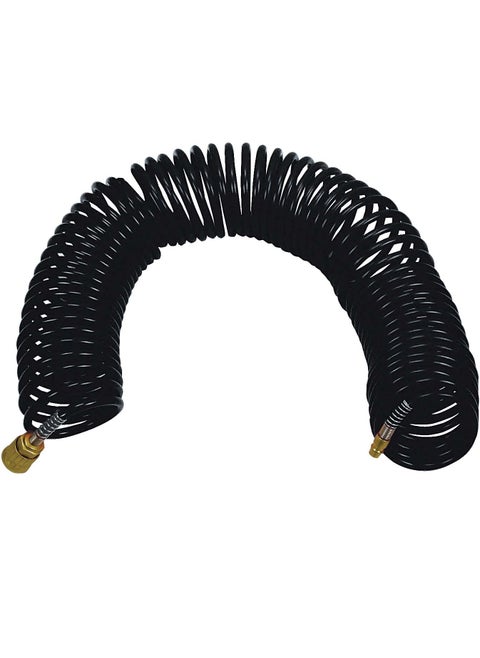 STANLEY Spiral Air Hose 15m Length with Quick Connect Fittings