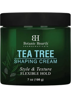 Botanic Hearth Botanic Hearth Tea Tree Shaping Cream, Hair Styling Cream with Collagen & Biotin - Style & Texture, Strong & Flexible Hold, for All Hair Types - Men and Women - Made in USA - 7 oz 