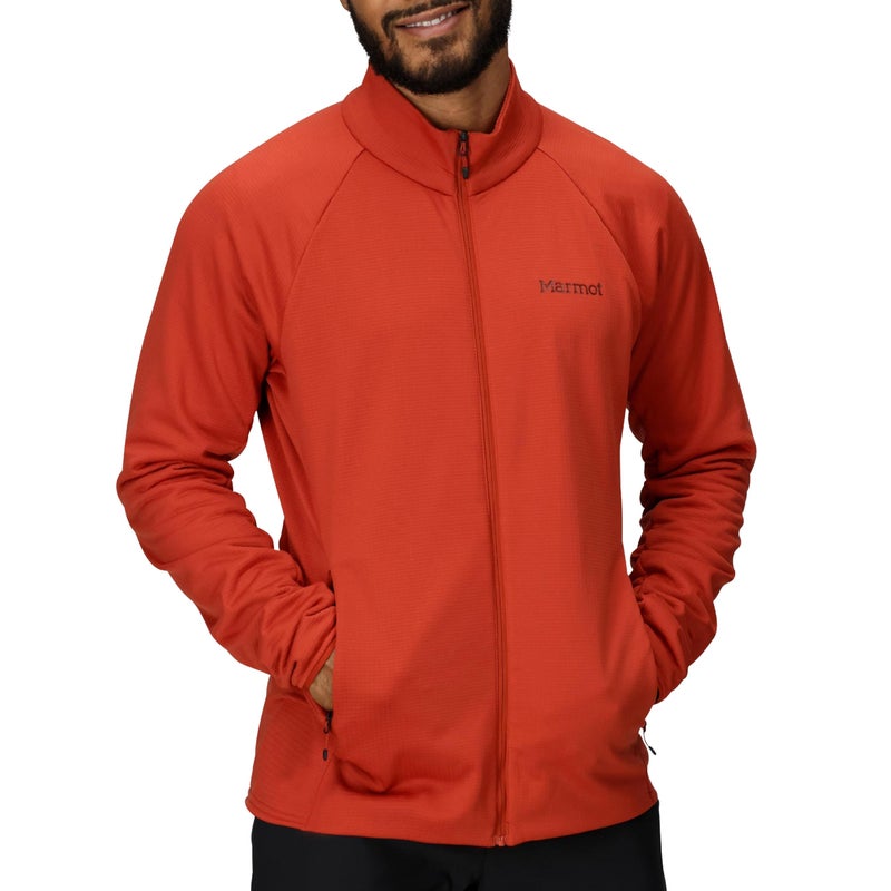 MARMOT Mens Leconte Fleece Jacket Sumac Large