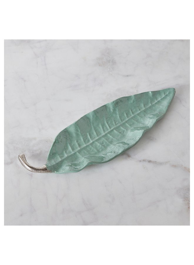 Home Box Splendid Leaf Shape Decorative Platter 34 x 2 x 10.5 cm  - Image 3