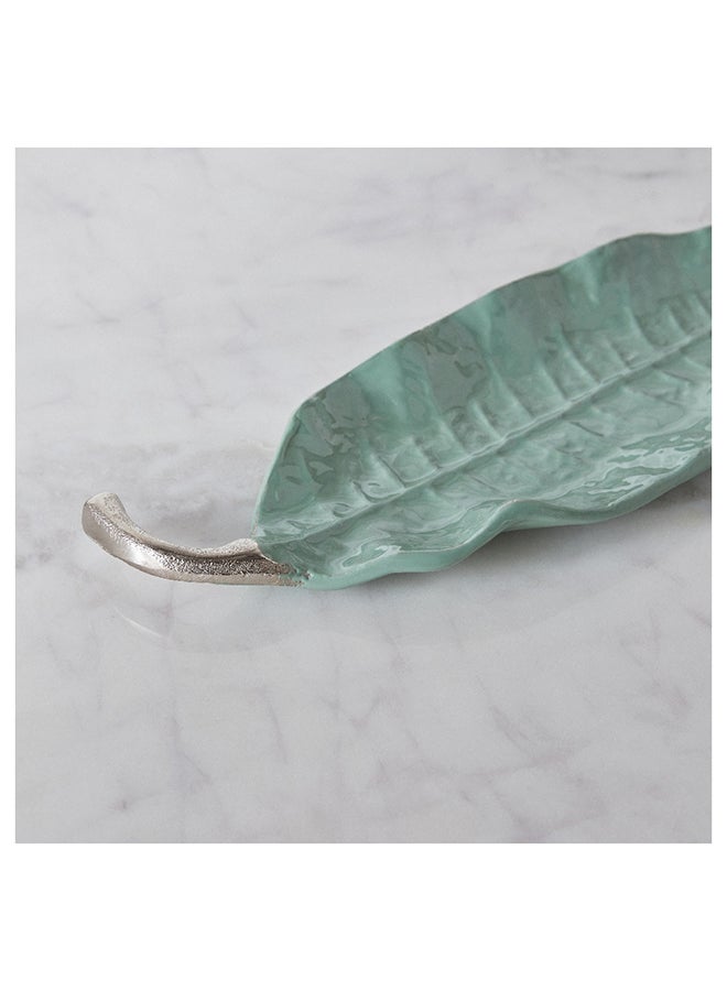 Home Box Splendid Leaf Shape Decorative Platter 34 x 2 x 10.5 cm  - Image 4