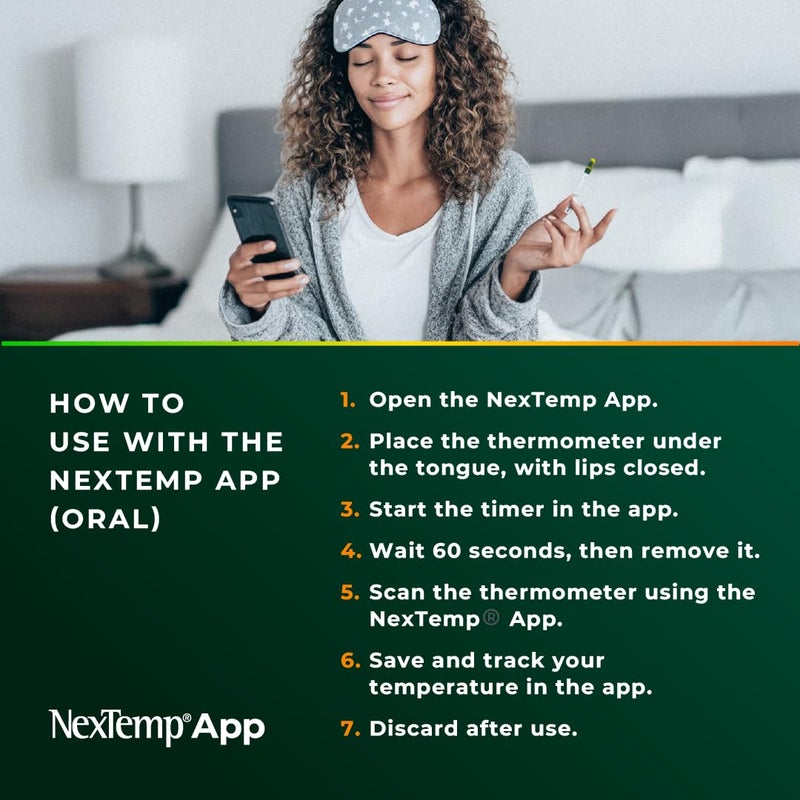 NEXTEMP Ultra Single-Use Thermometers: Individually Wrapped 100-pack, Provides Superior Accuracy and Maximum Infection Control. Perfect for Businesses, Schools, First-Aid, Home, and Travel! (Celsius) - Image 3