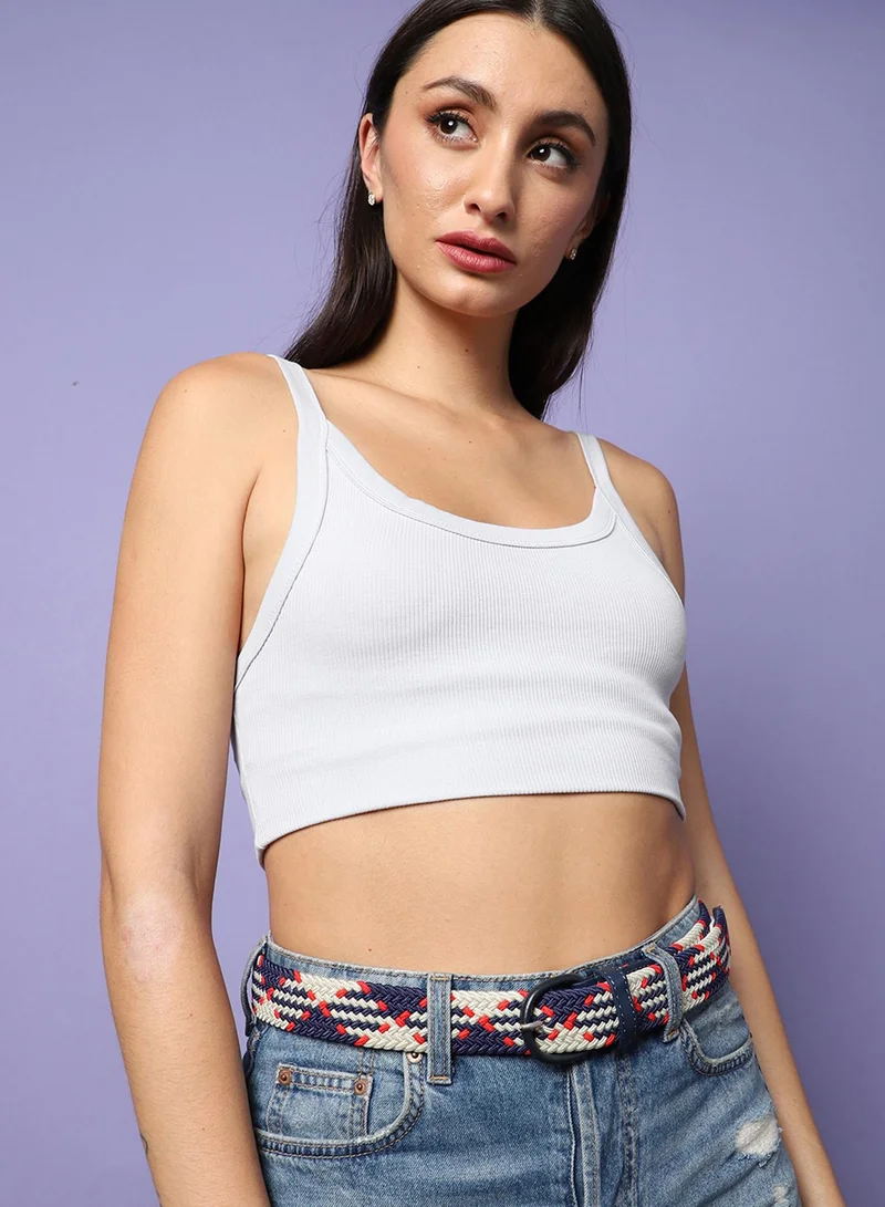 Haute Sauce  Multi-Colour Textured Waist Belt  | Best Price UAE