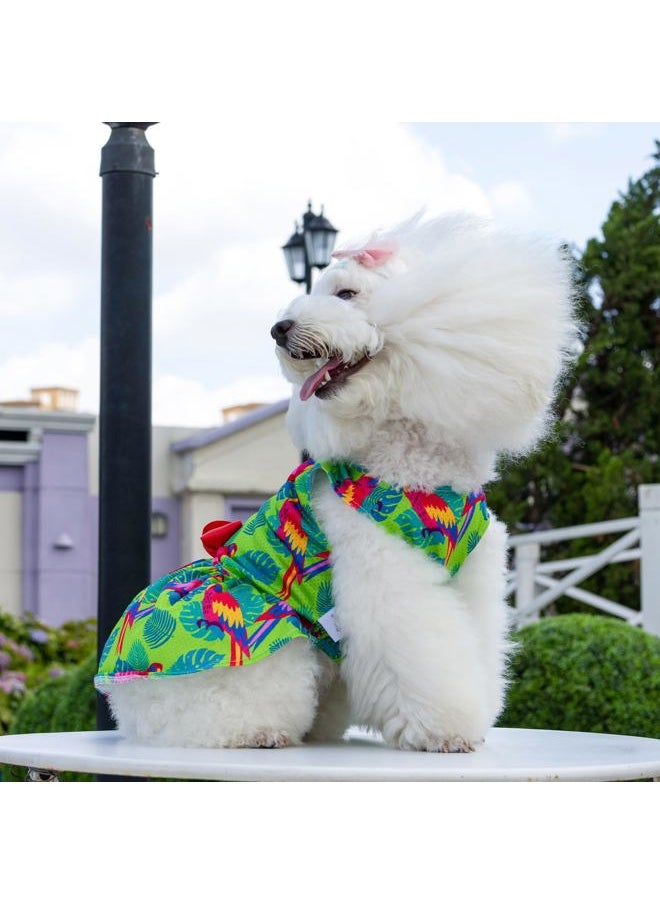CuteBone - Dog Mesh Dress Puppy Sundress Pet Outfit Summer Fashion for Small Dogs Girl Cat Clothes BF24L - Image 1