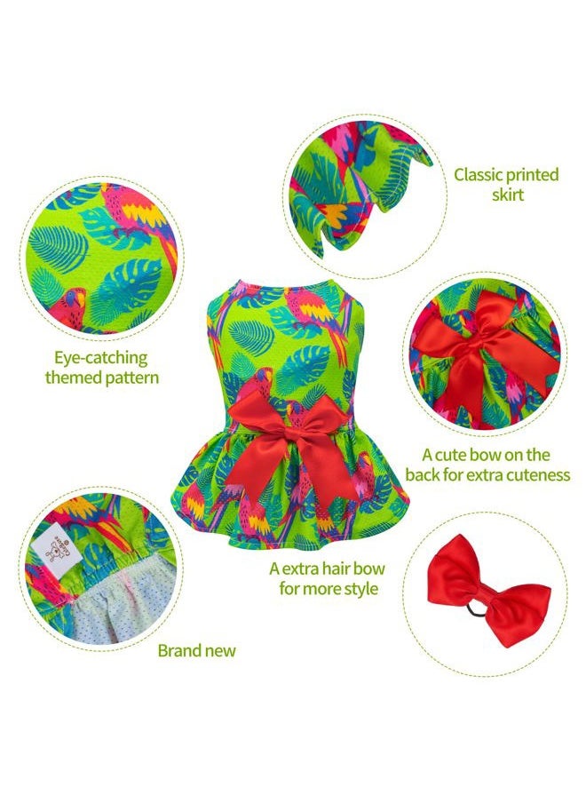CuteBone - Dog Mesh Dress Puppy Sundress Pet Outfit Summer Fashion for Small Dogs Girl Cat Clothes BF24L - Image 1