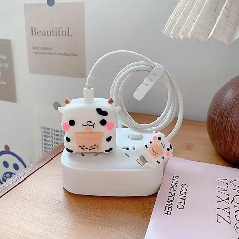 EDNITA Cable Protector with 3D Cute Pattern for iPhone Charger only 18W & 20W | Data Line Wire Saver Charging Cable Charger Protective Cable Full Protection Set of - 1 (Mini Mouse) - Image 4